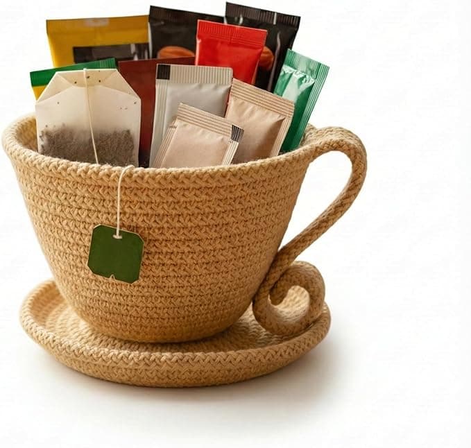 Luxury Handmade Rope Tea Bag Holder