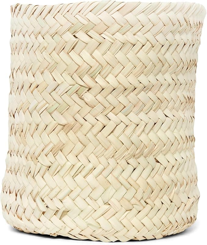 Natural wicker Handmade Round Basket